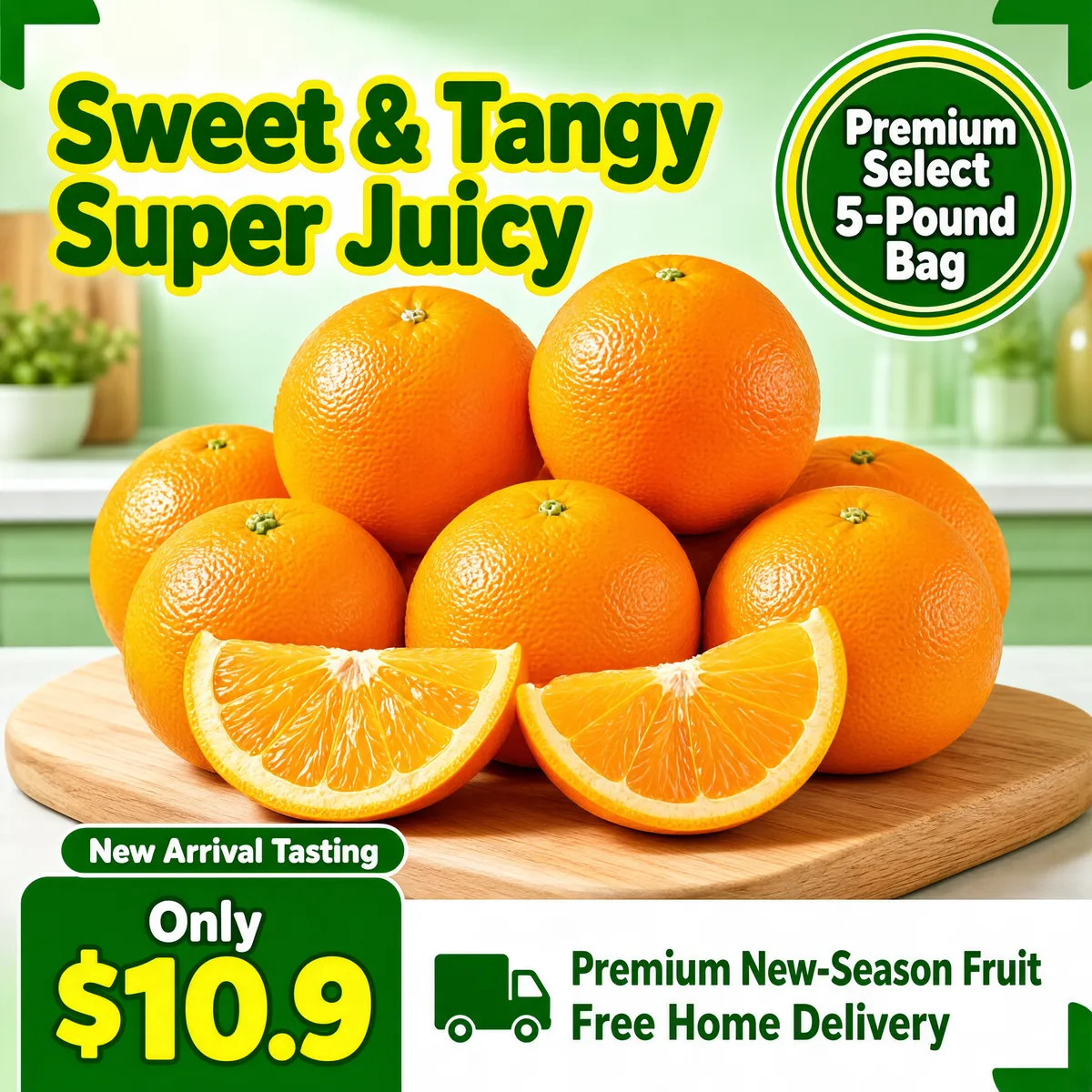 Fresh Navel Oranges Sweet and Juicy Promo