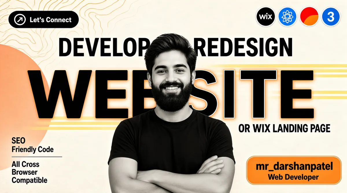 Fiverr Web Developer Gig Cover Banner