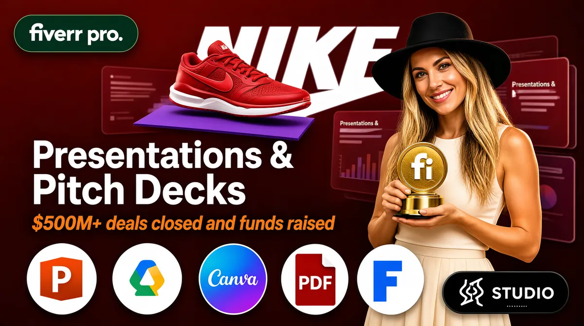 Premium Fiverr Pro Pitch Deck Design