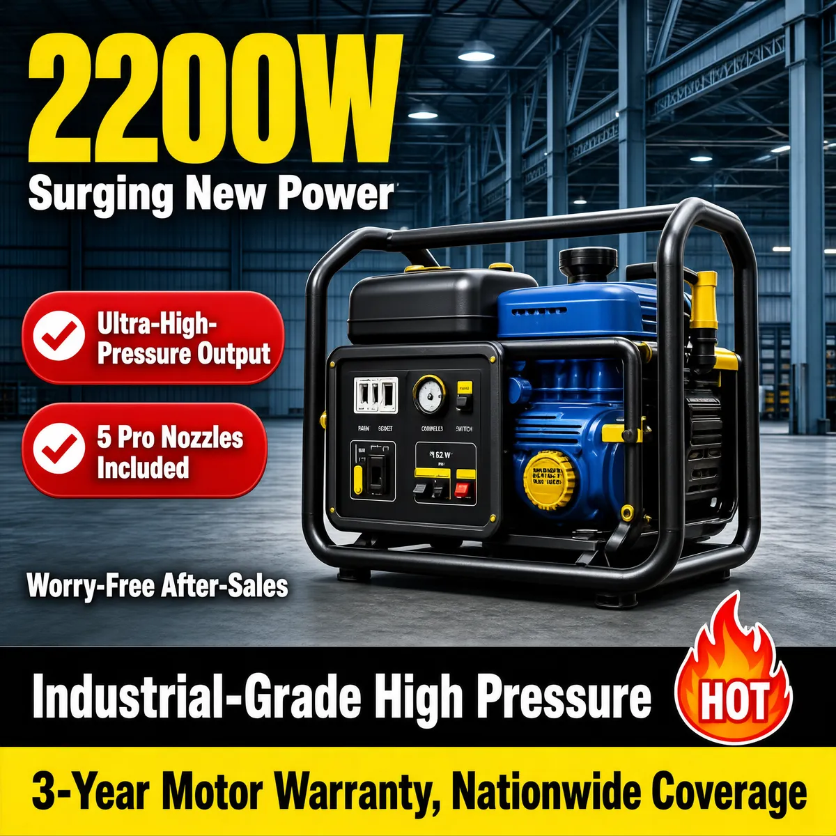 2200W Industrial-Grade High Pressure Generator Promo