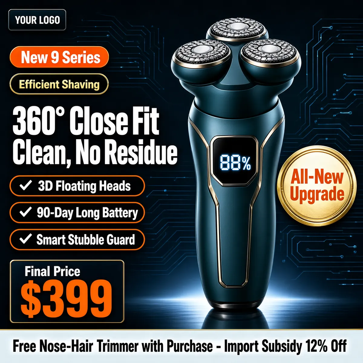 New 9 Series Rotary Shaver Pro