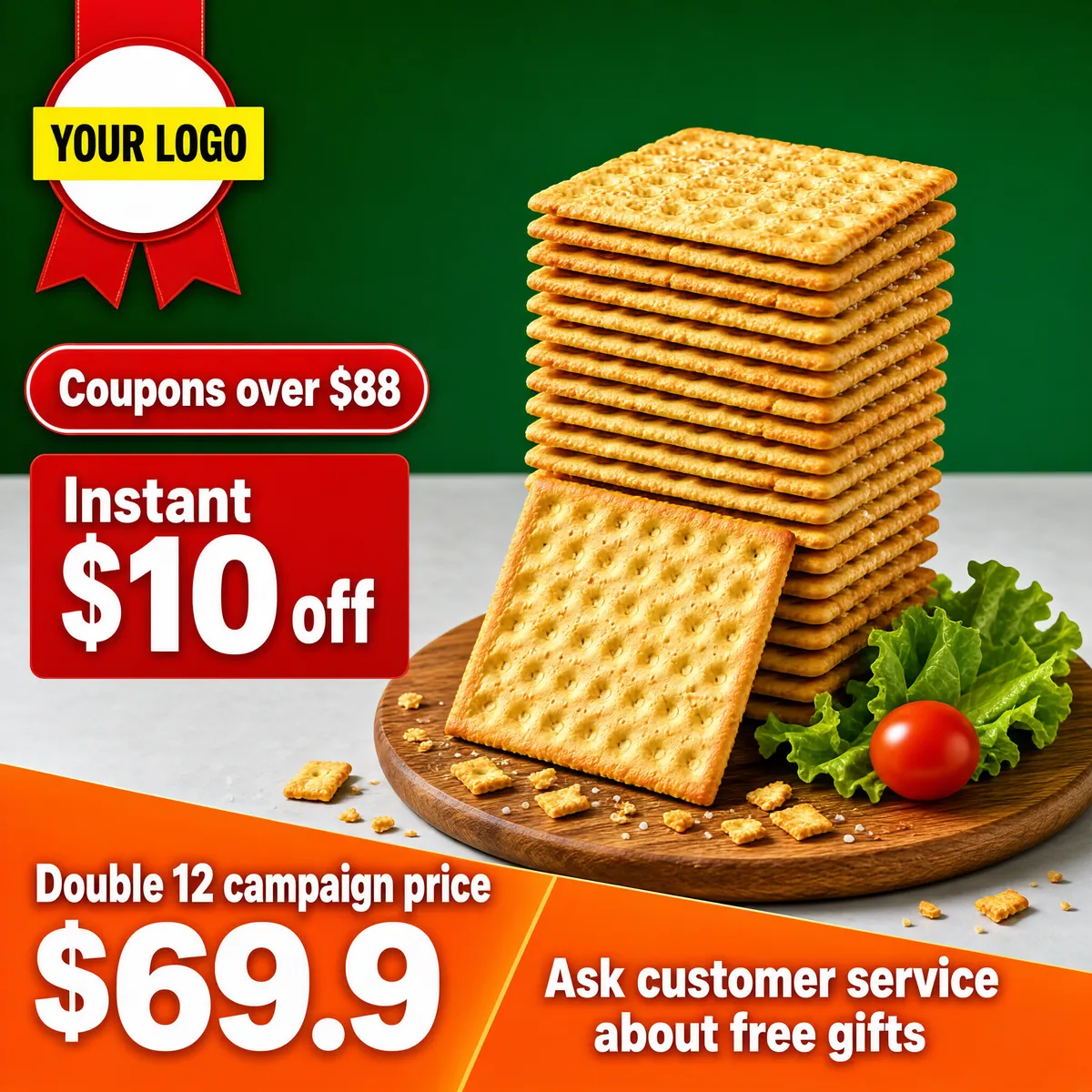 Golden Soda Crackers Double 12 Promotion