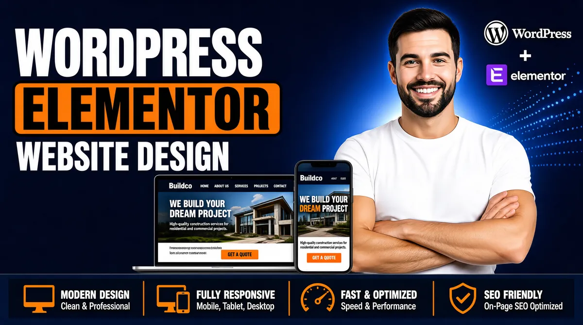 WordPress Elementor Web Design Gig Cover