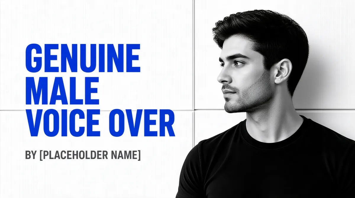 Genuine Male Voice Over Professional
