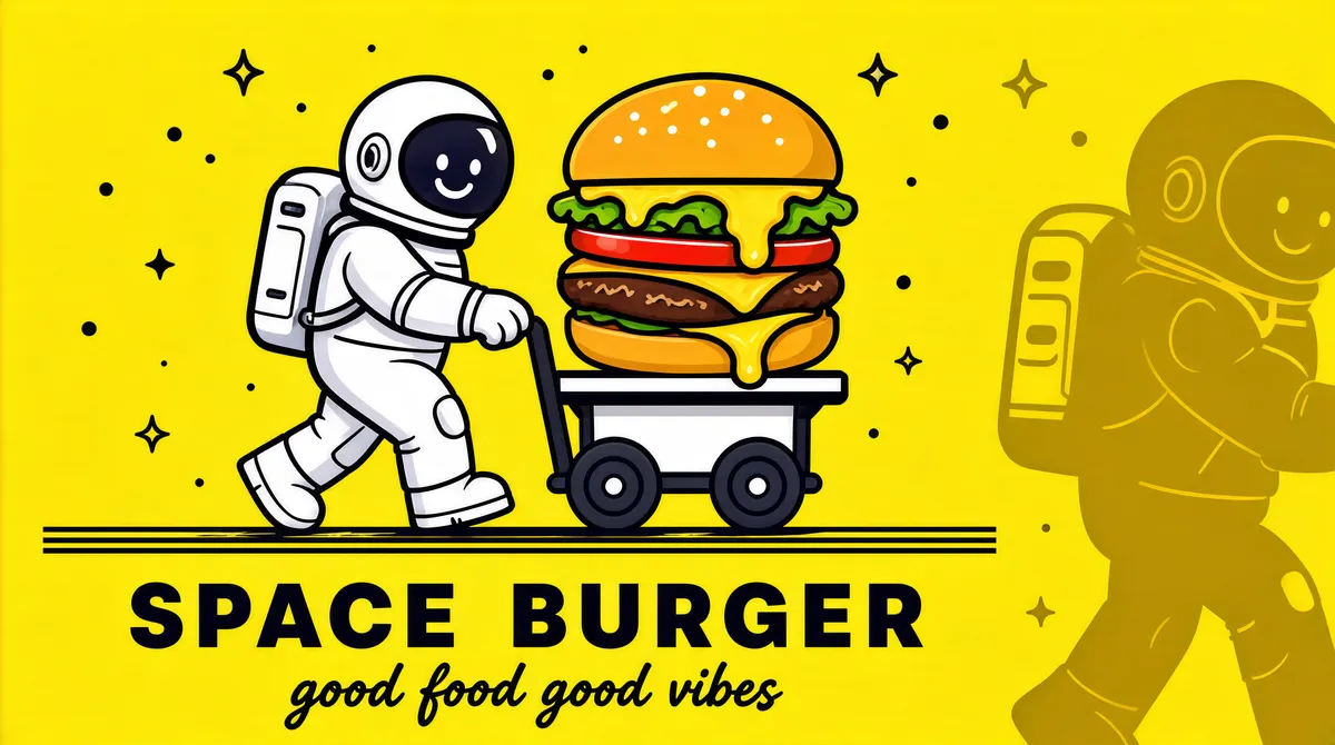 Astronaut Burger Cart Gig Cover