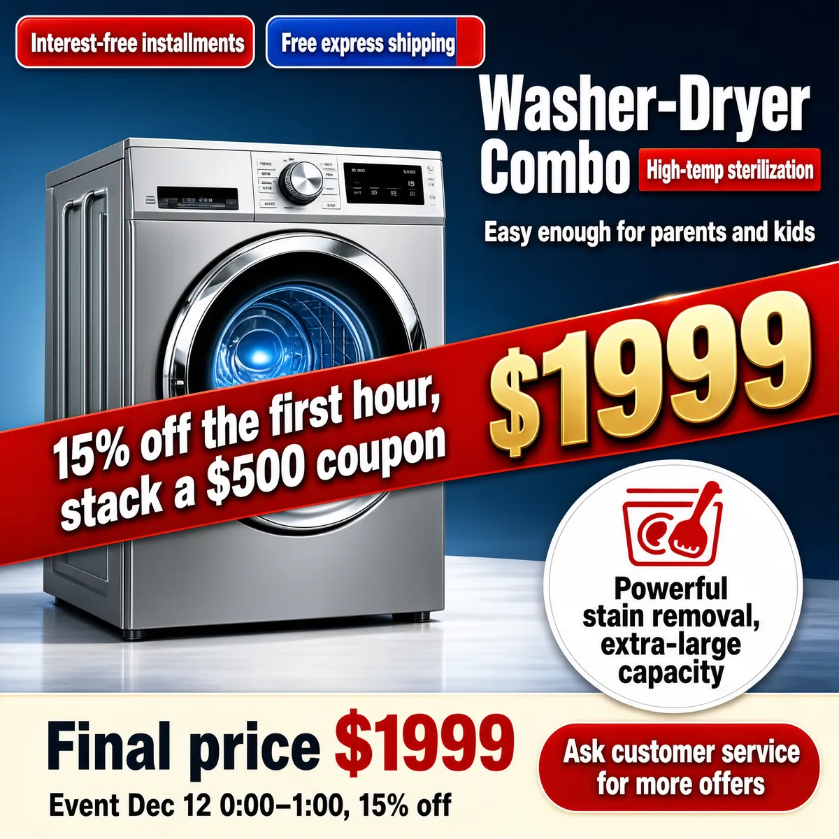 Washer-Dryer Combo Sale