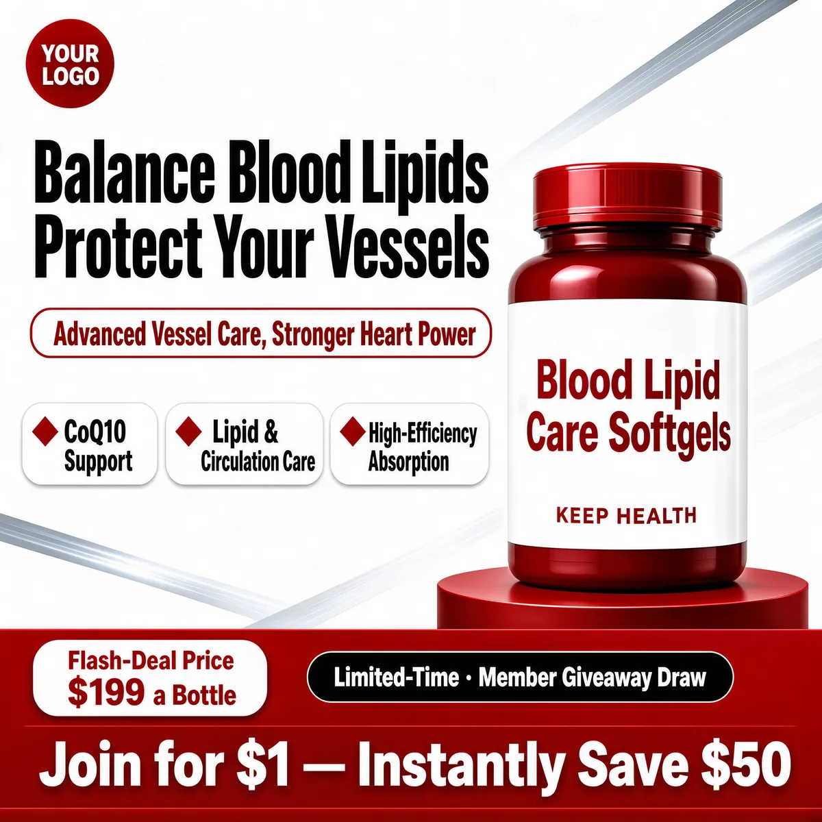 Blood Lipid Care Softgels — Premium Supplement