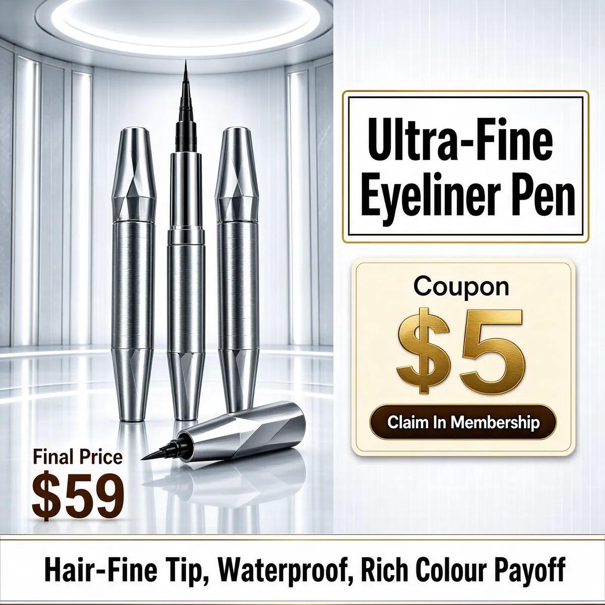 Futuristic Eyeliner Pen Product Display