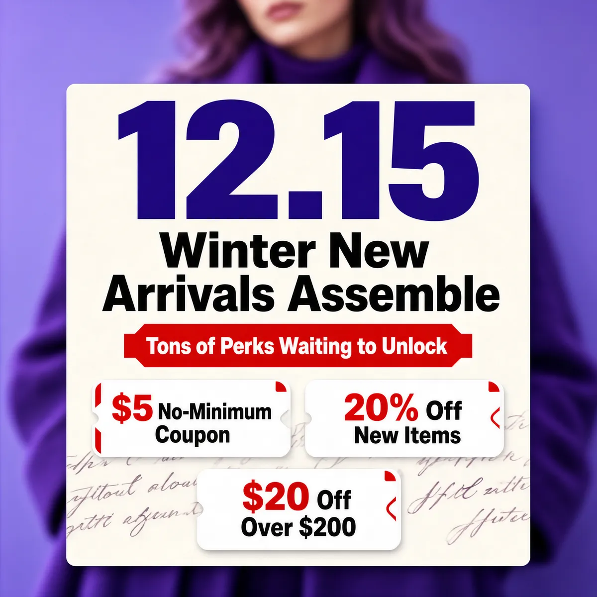 Winter New Arrivals Date Drop Announcement