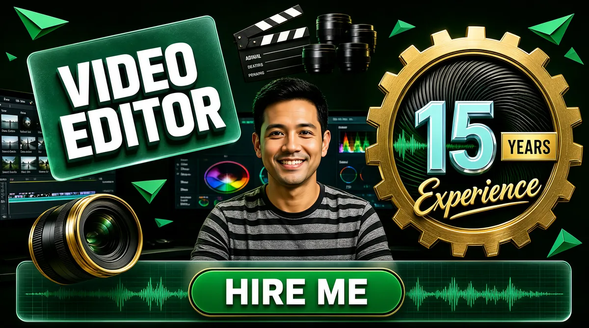 Professional Video Editor Portfolio Gig Cover