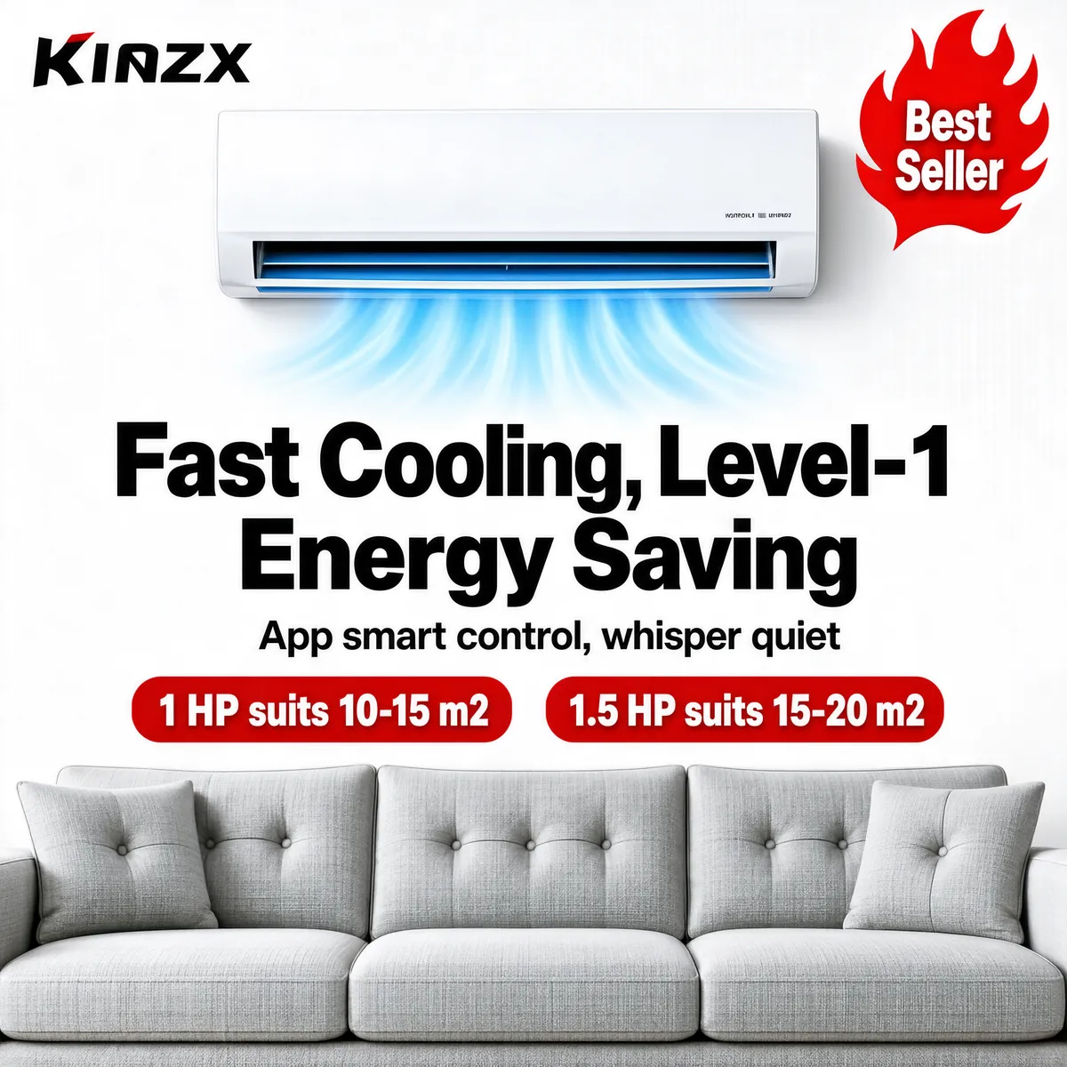 Fast Cooling Split AC Product Promo