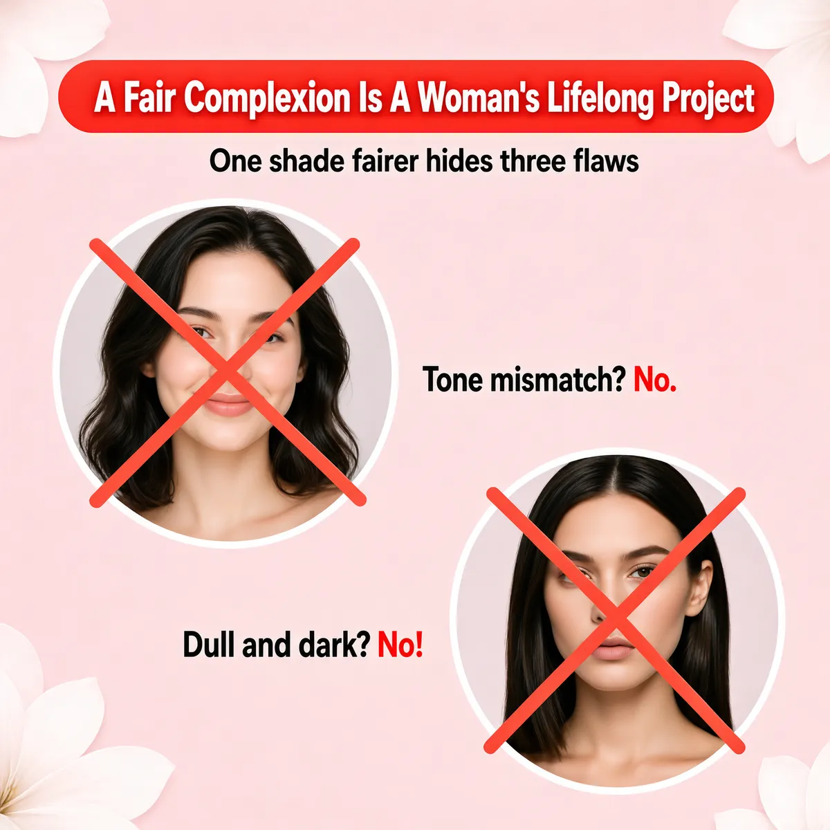 Fair Skin Beauty Comparison Promo