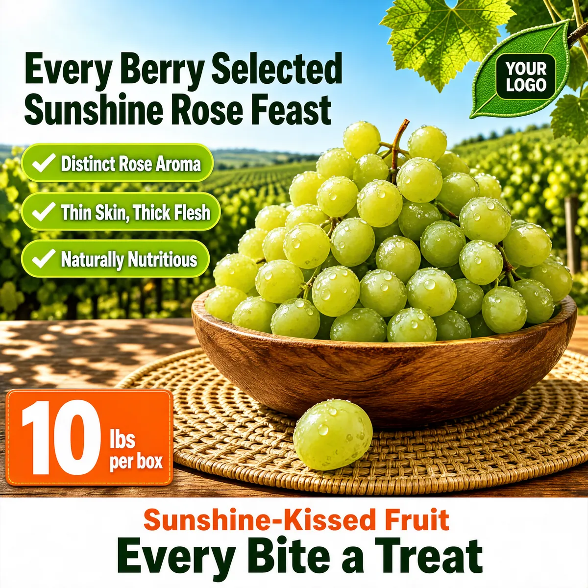 Sunshine Rose Grapes – Every Berry Selected