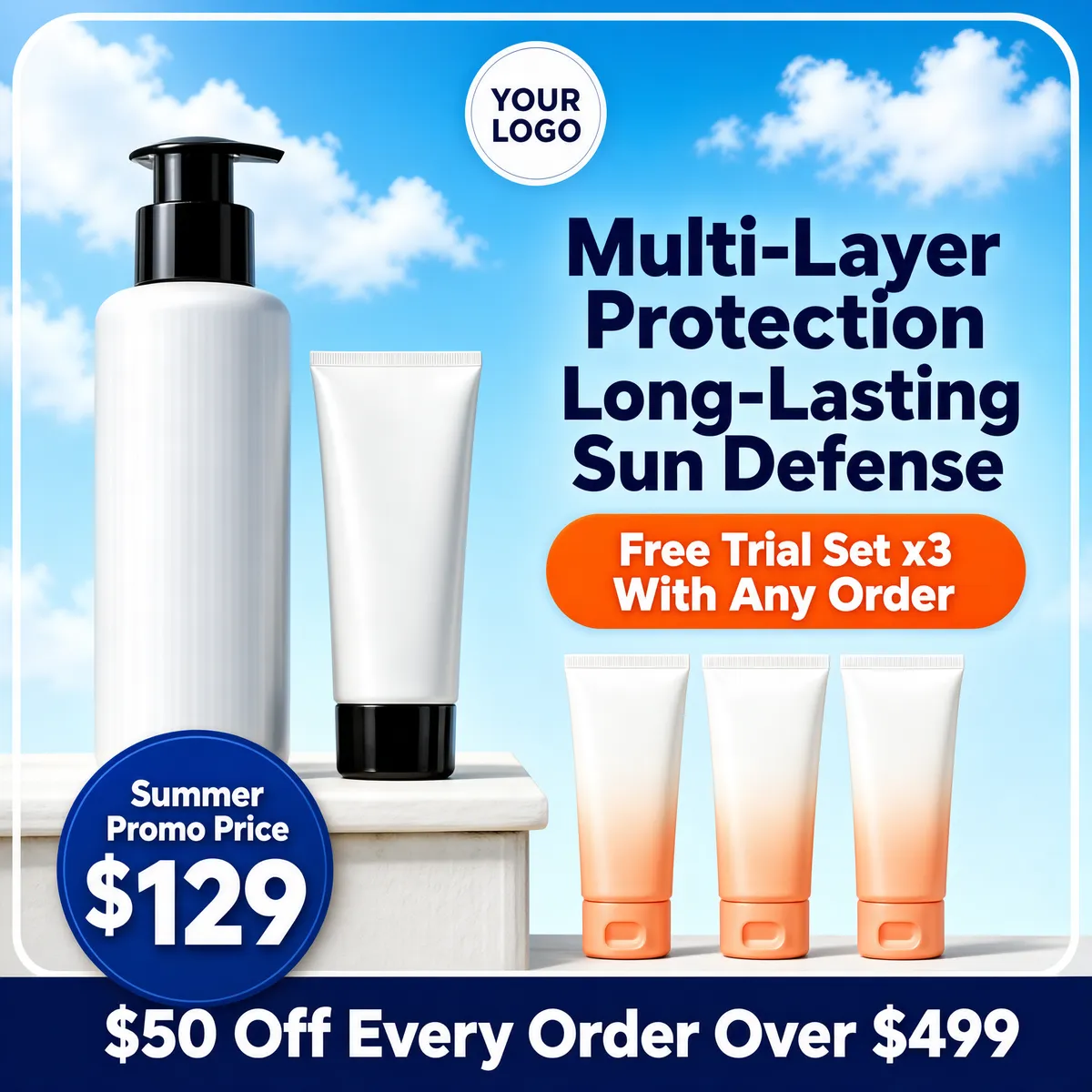 Summer Skincare Sunscreen Promotion