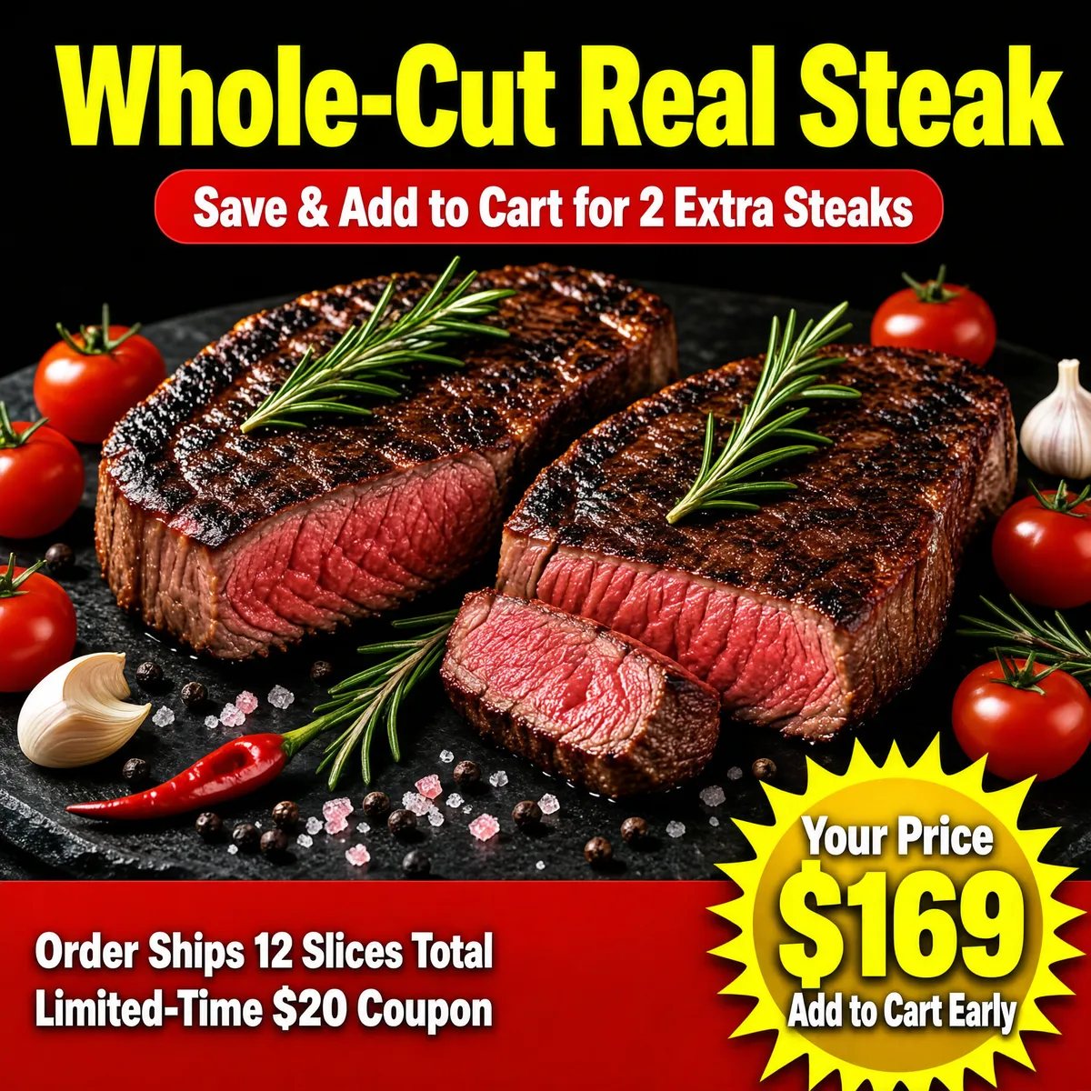 Premium Whole-Cut Steak Sale