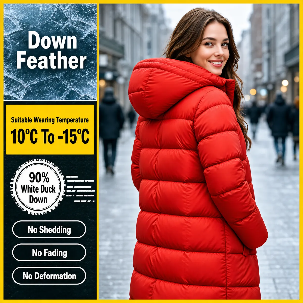 Winter Puffer Coat E-commerce Product Image