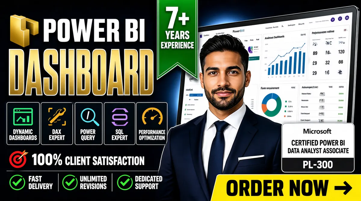 Professional Power BI Dashboard Creation Service