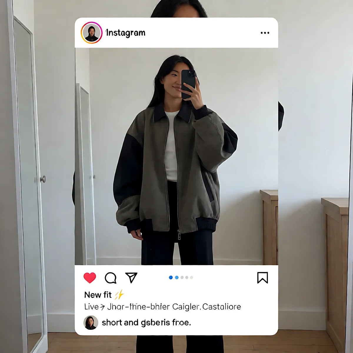 Instagram Fit Check Selfie