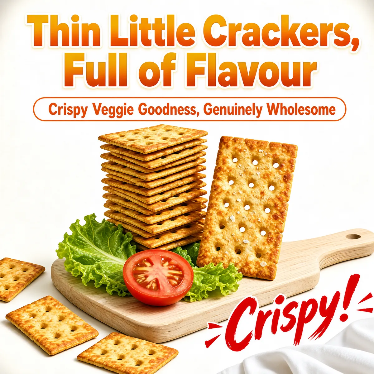Thin Crackers Full of Flavour