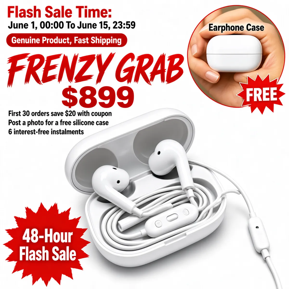 Flash Sale Earphones Deal