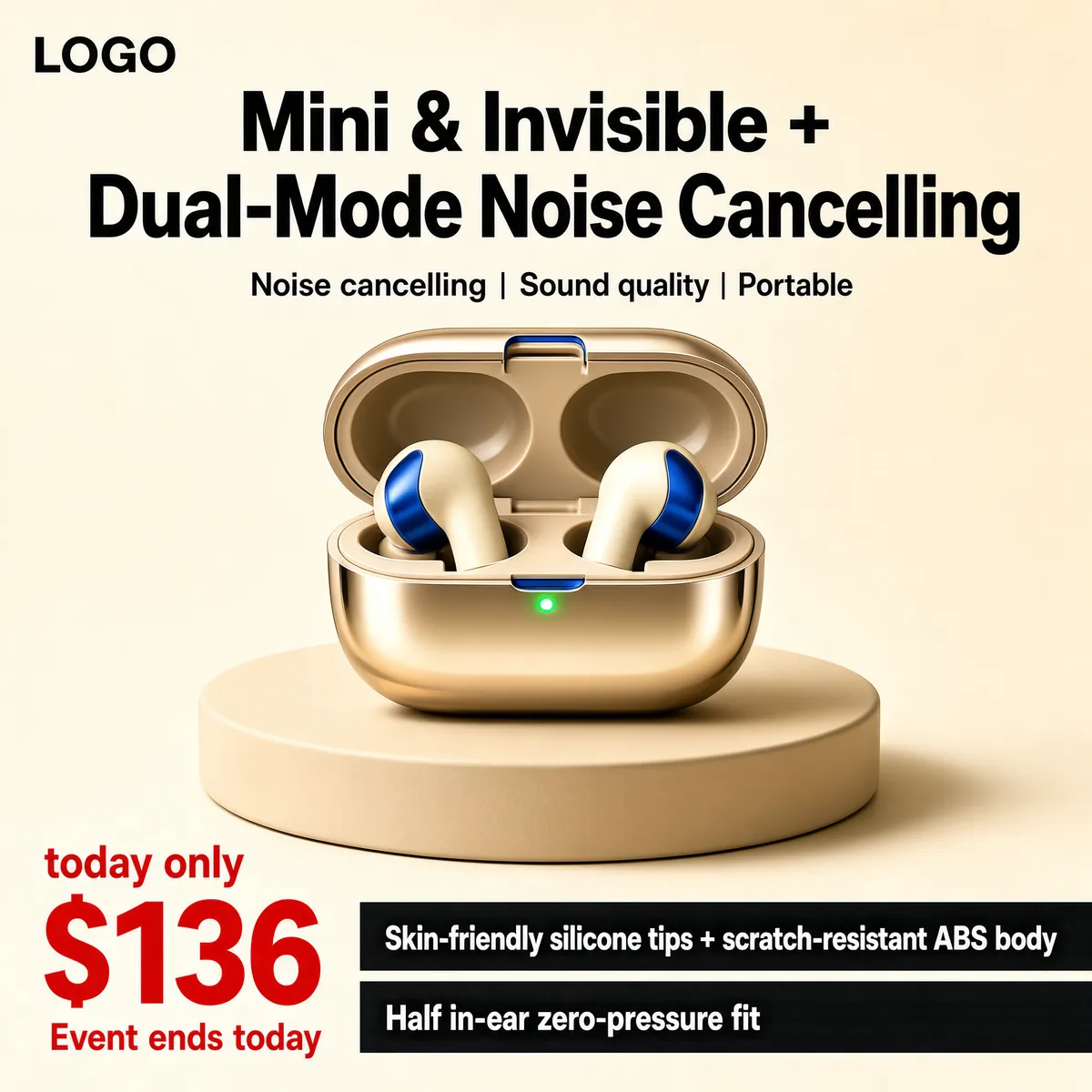 Mini Invisible Earbuds Premium Promo