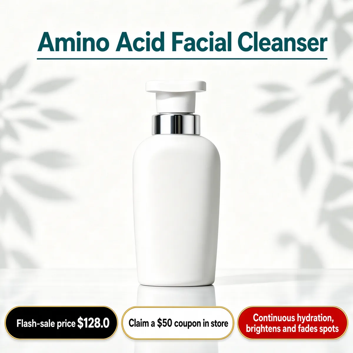 Amino Acid Facial Cleanser Bottle