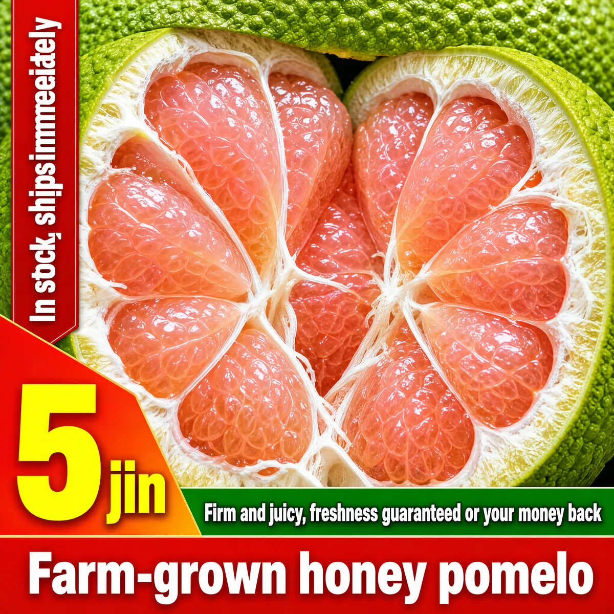Fresh Honey Pomelo E-Commerce Product Image