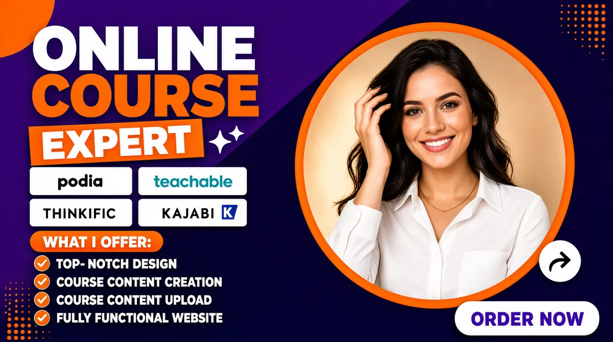 Online Course Expert Fiverr Gig Cover