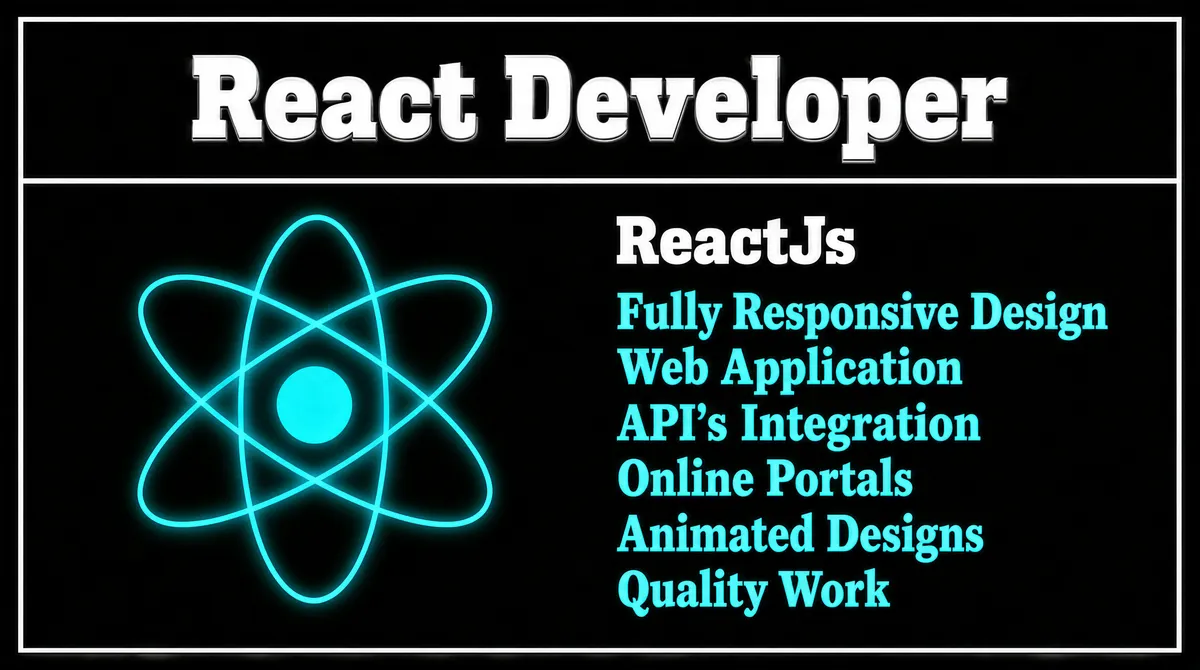 React Developer Fiverr Gig Cover