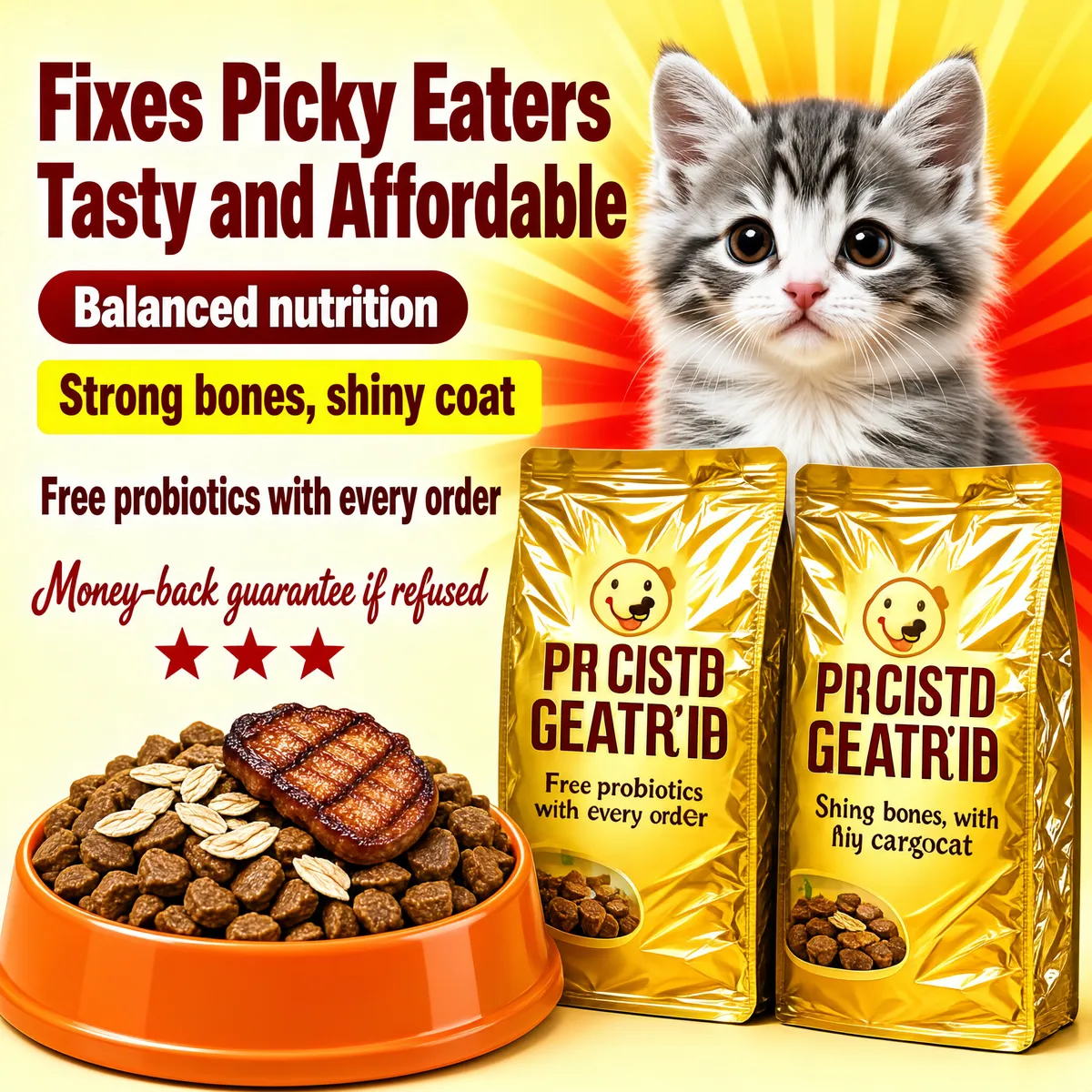 Fixes Picky Eaters Kitten Cat Food