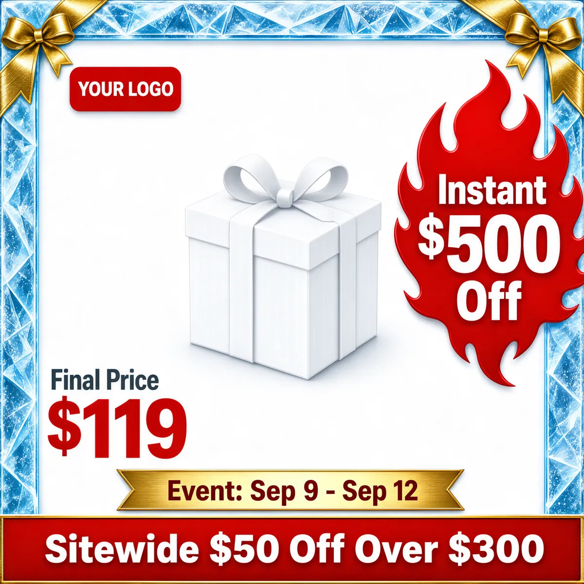 Frosty Festival Sale with $500 Off