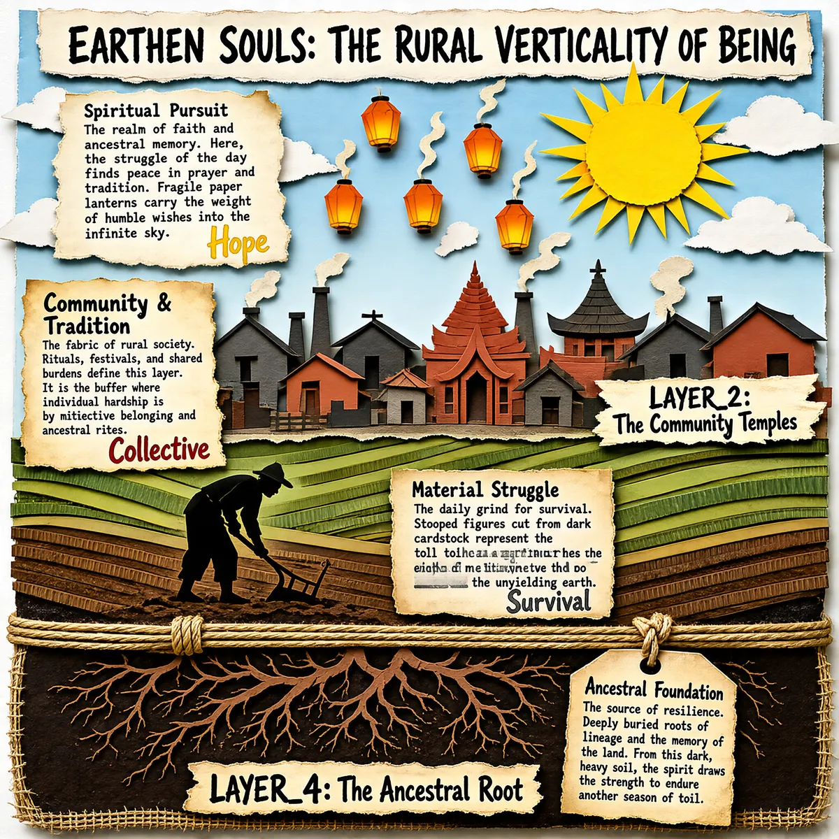 Earthen Souls: Rural Verticality Infographic