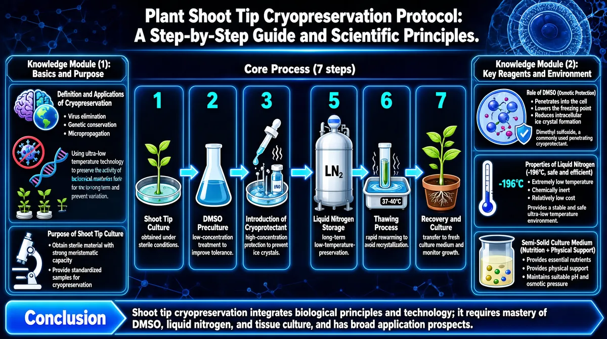 Plant Shoot Tip Cryopreservation Protocol