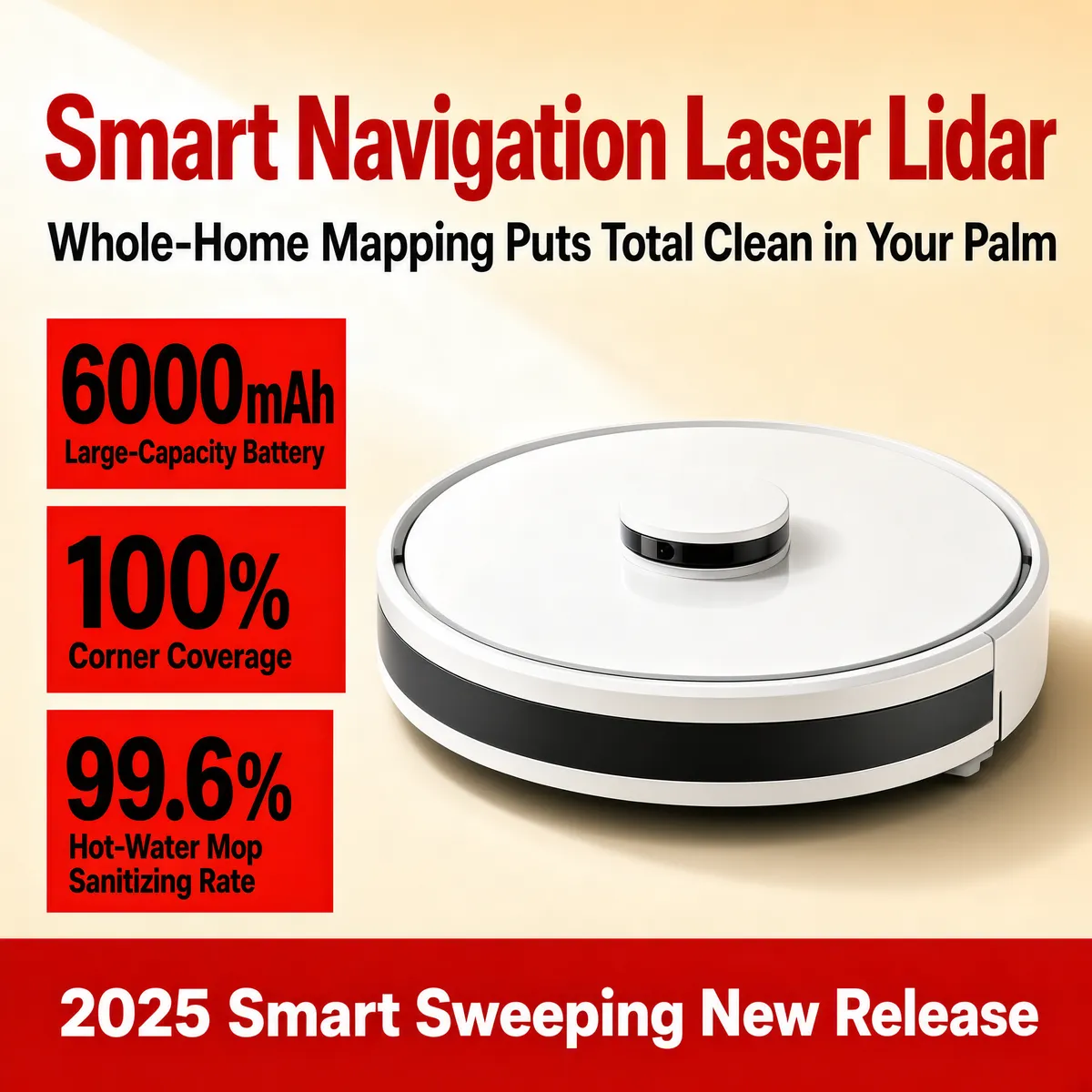 Smart Navigation Laser Lidar Robot Vacuum 2025