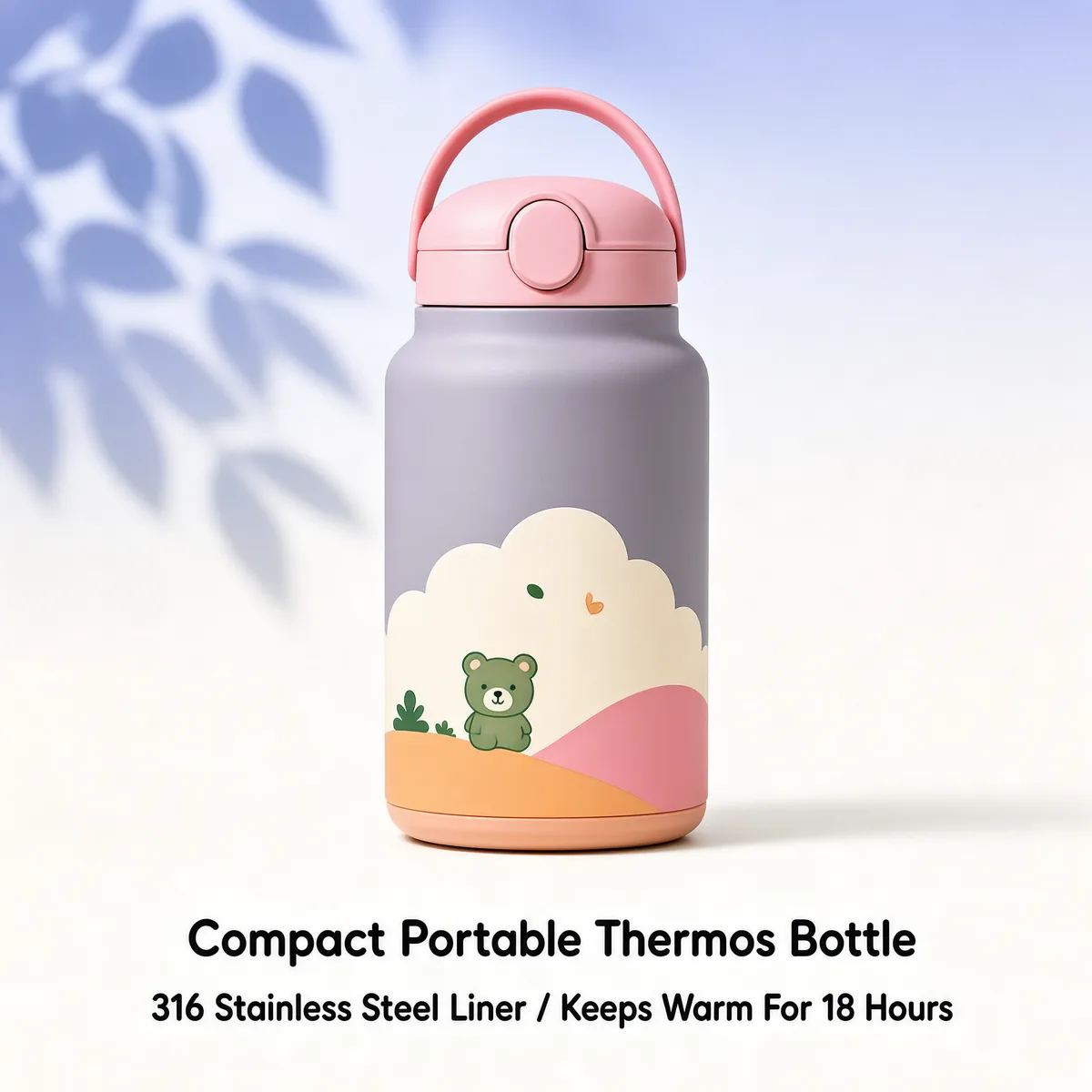 Pastel Kids Thermos Bottle Product Shot