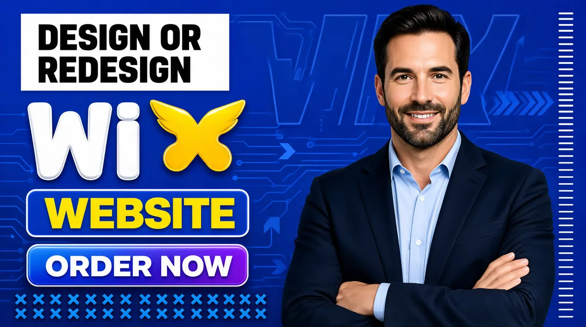 Professional Fiverr Wix Website Design Gig Cover