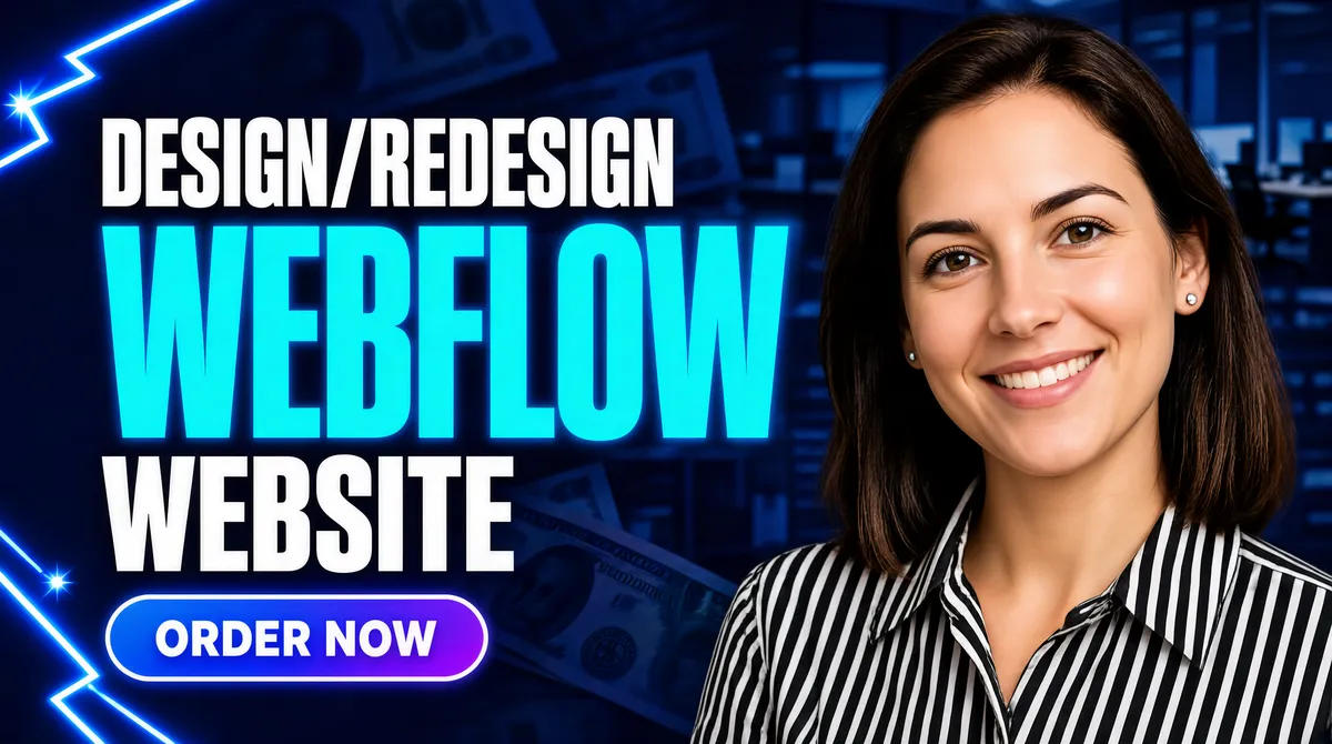 Webflow Website Design Redesign Gig Cover