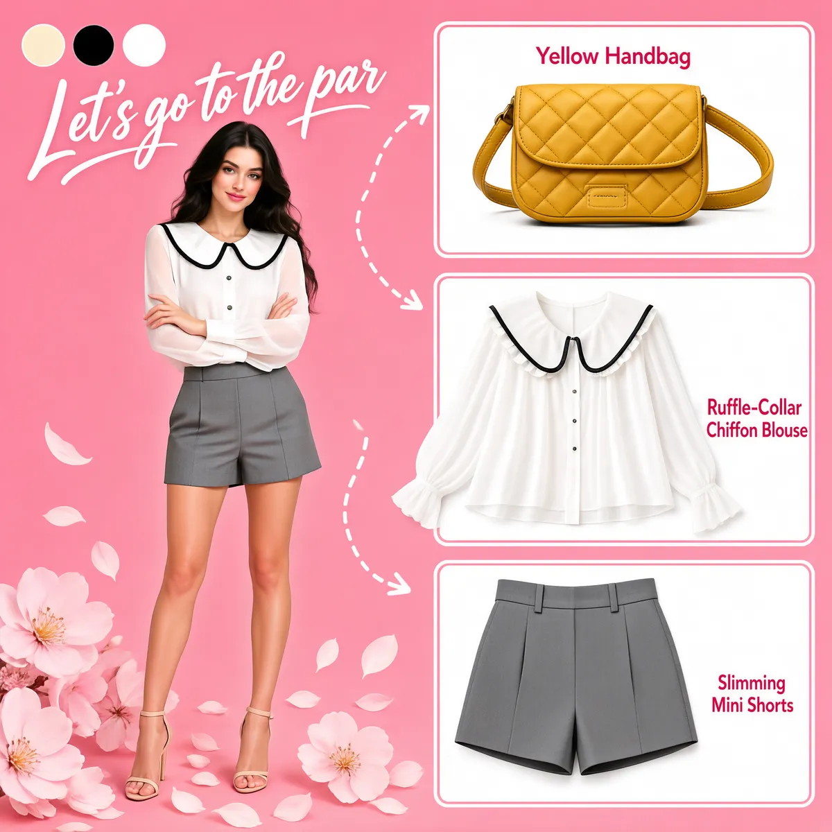 Sweet Pink Outfit Collage Lookbook