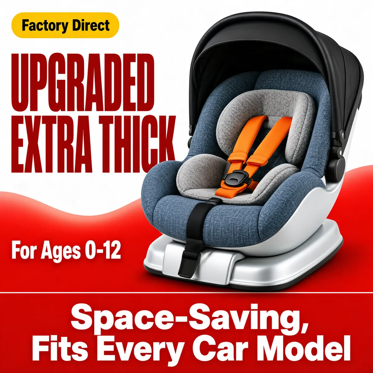 Upgraded Infant Car Seat for Ages 0-12