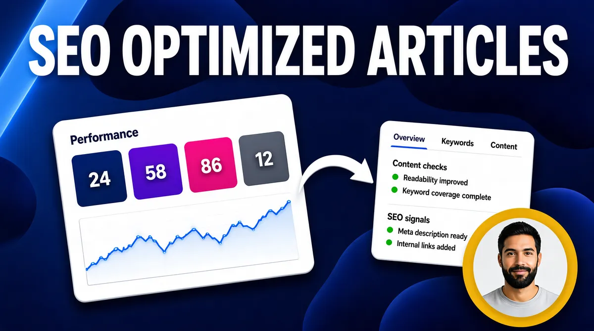SEO Optimized Articles Dashboard Cover