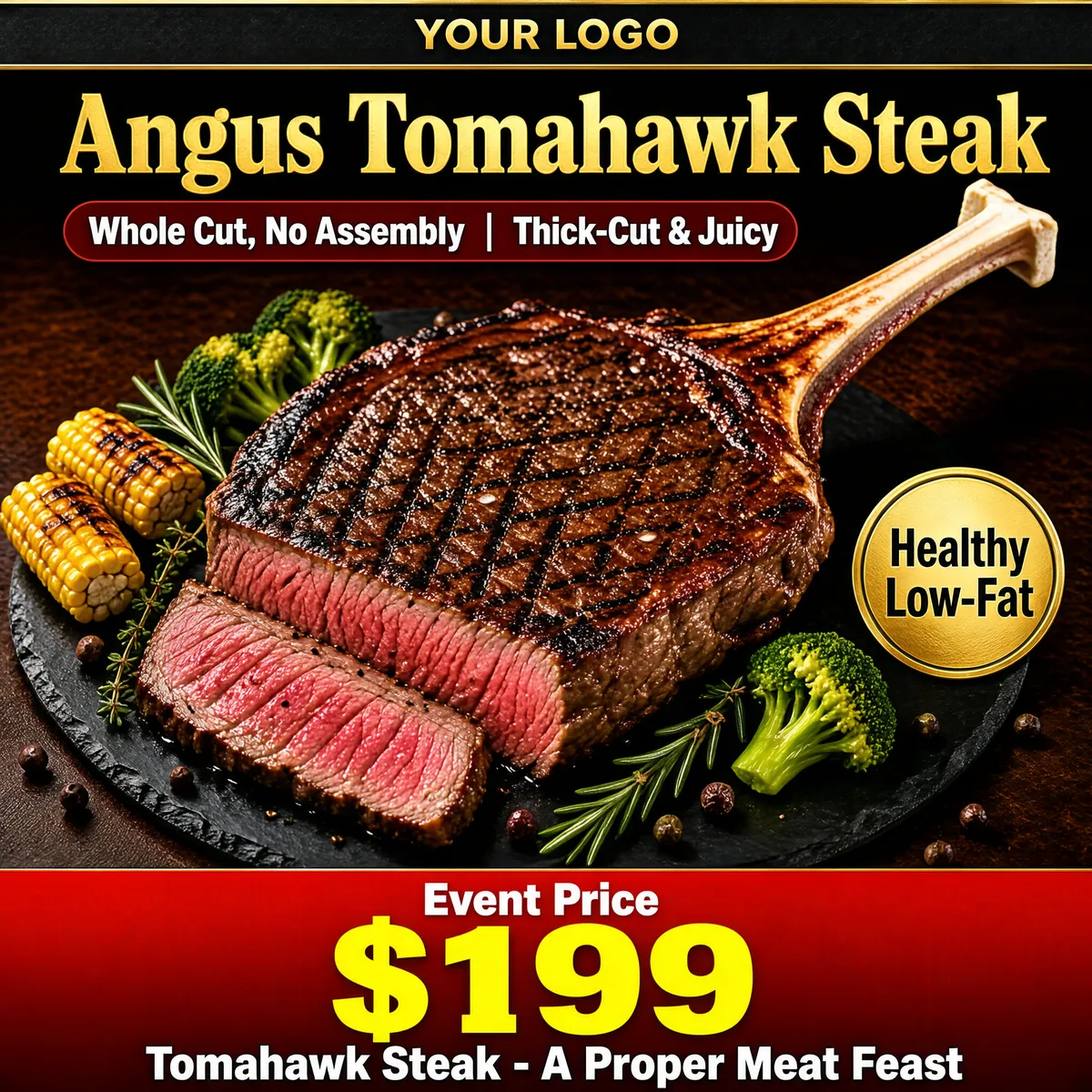 Angus Tomahawk Steak Promo Image