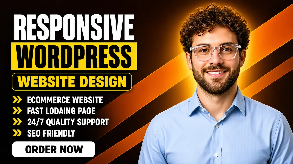 Responsive WordPress Website Design Gig Cover