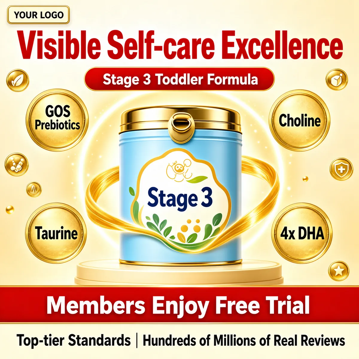 Golden Halo Infant Formula Premium Display