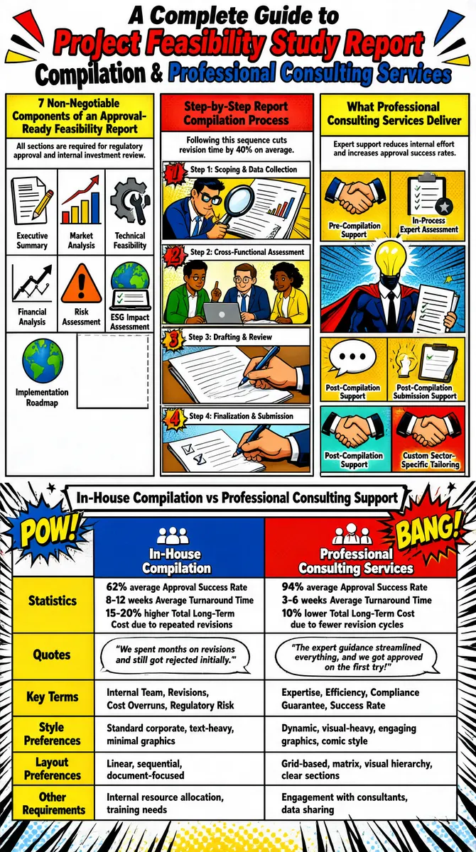 Project Feasibility Study Comic Infographic