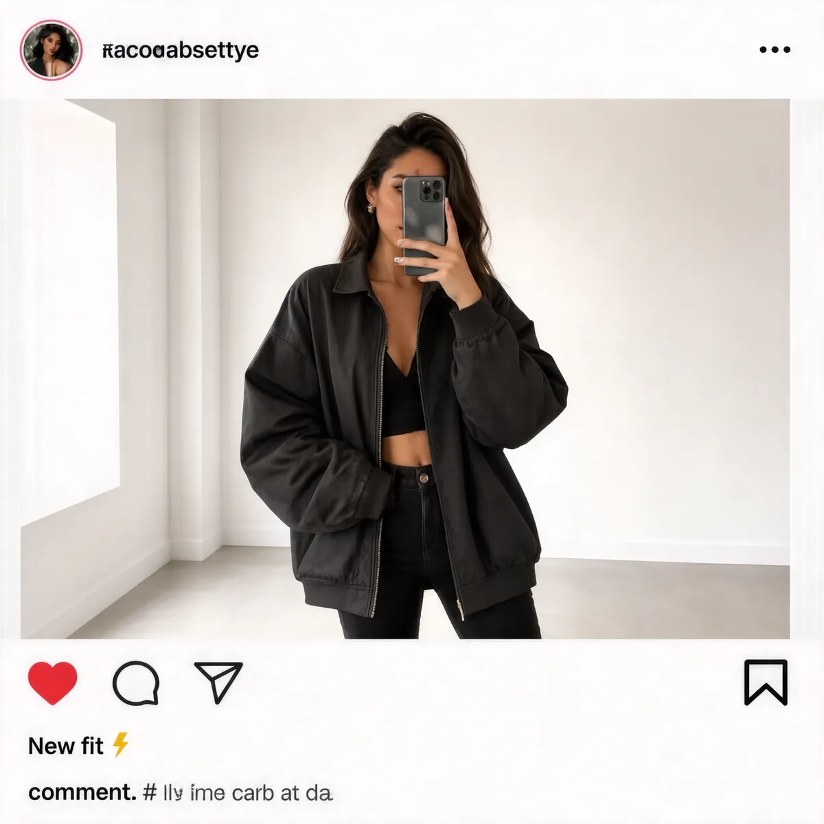 Stylish Mirror Selfie Post