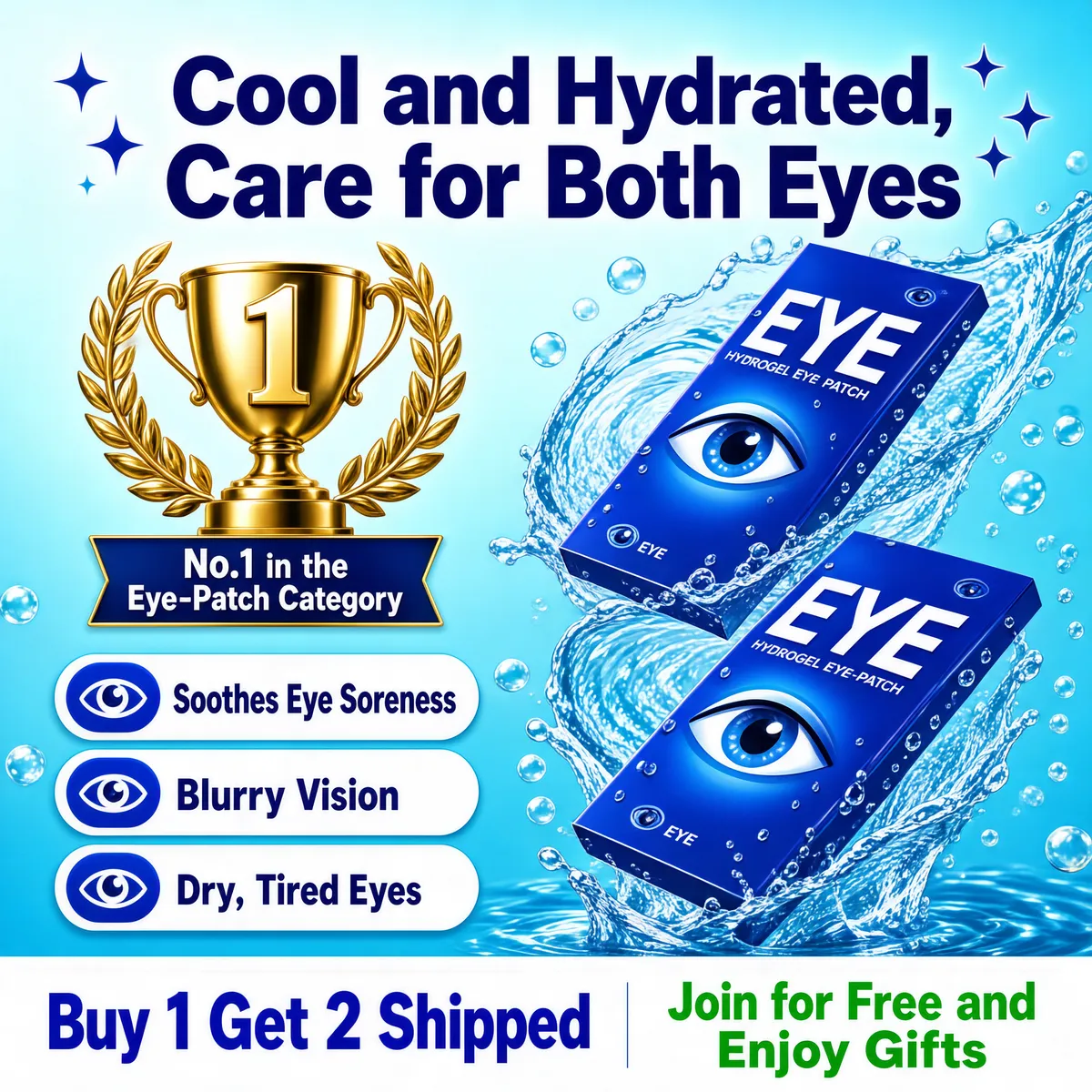 Hydrogel Eye Patches Award-Winning Hydration
