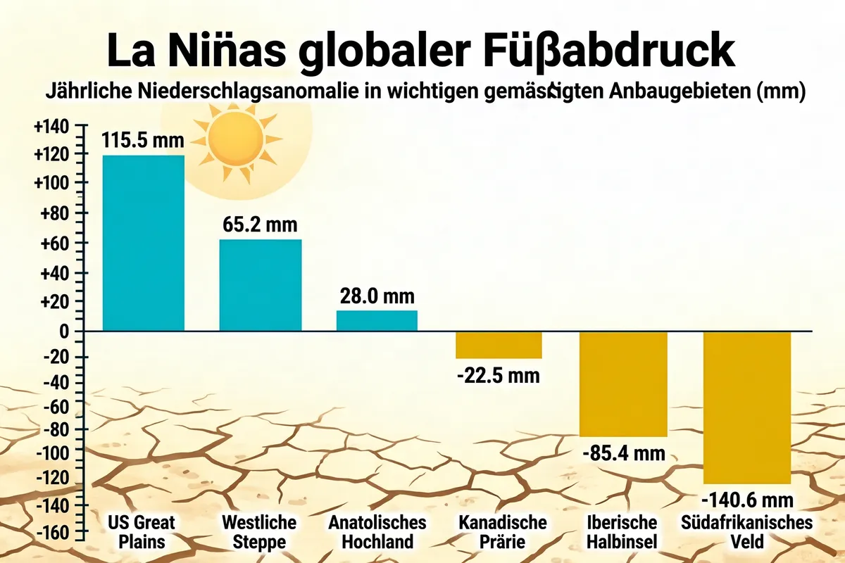 La Niña Global Footprint Infographic