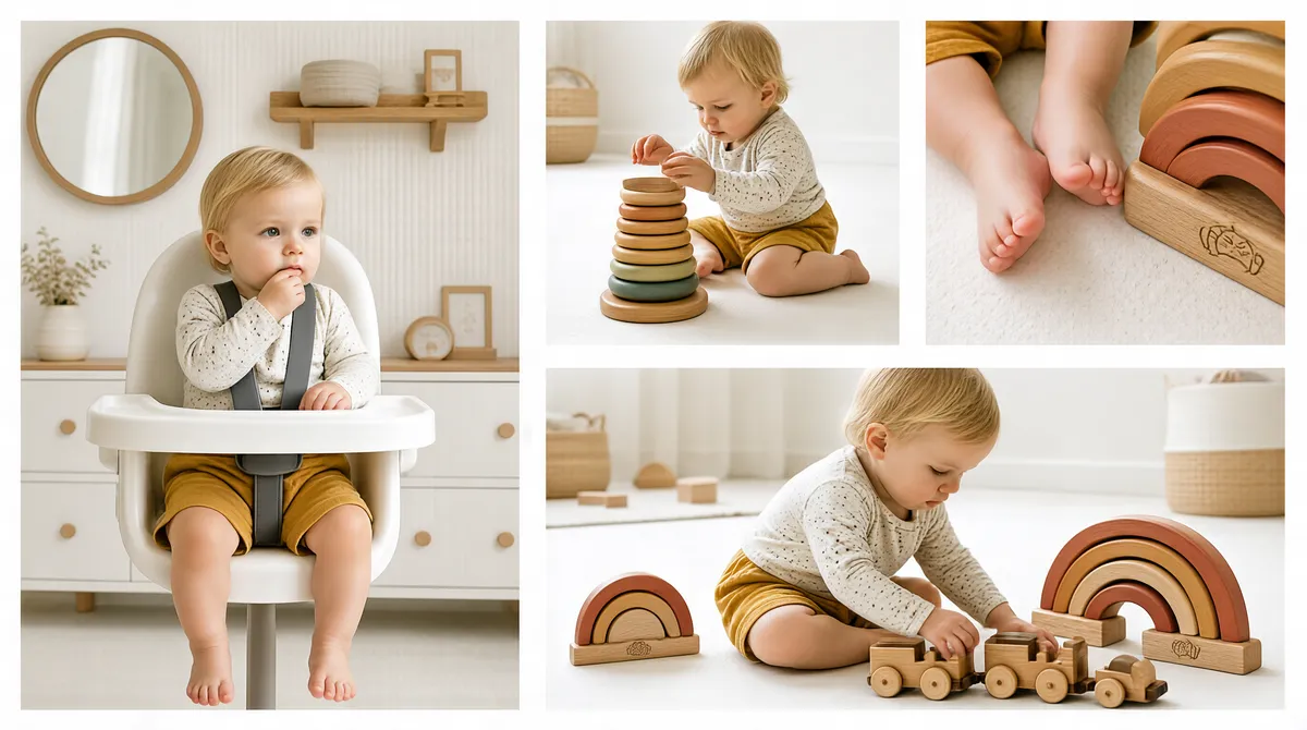 Pastel Nursery Toddler Photo Collage