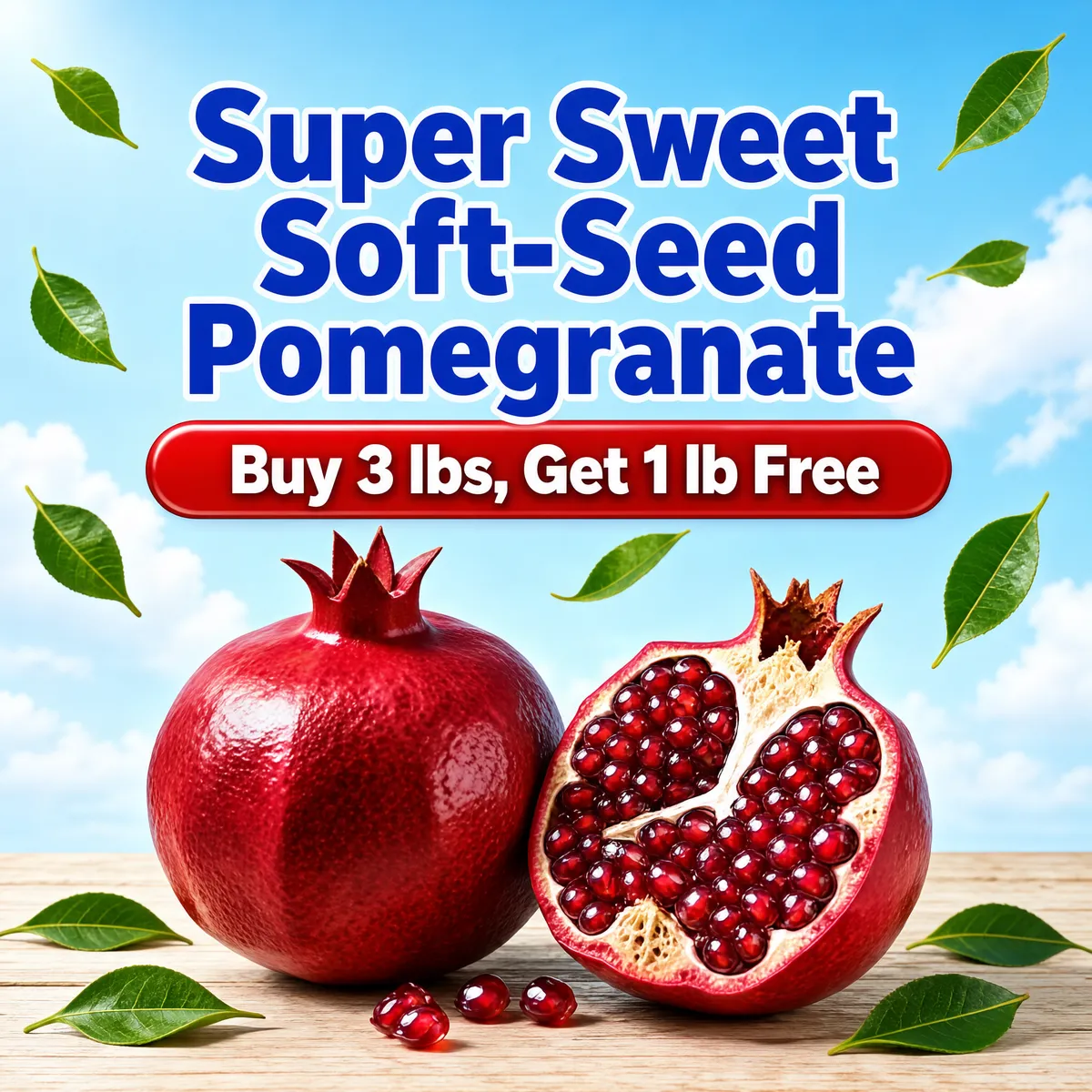 Fresh Ruby Pomegranate Promotional Product Shot