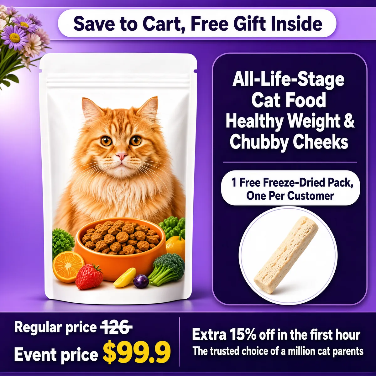 Ginger Cat Food Promo with Free Gift Deal